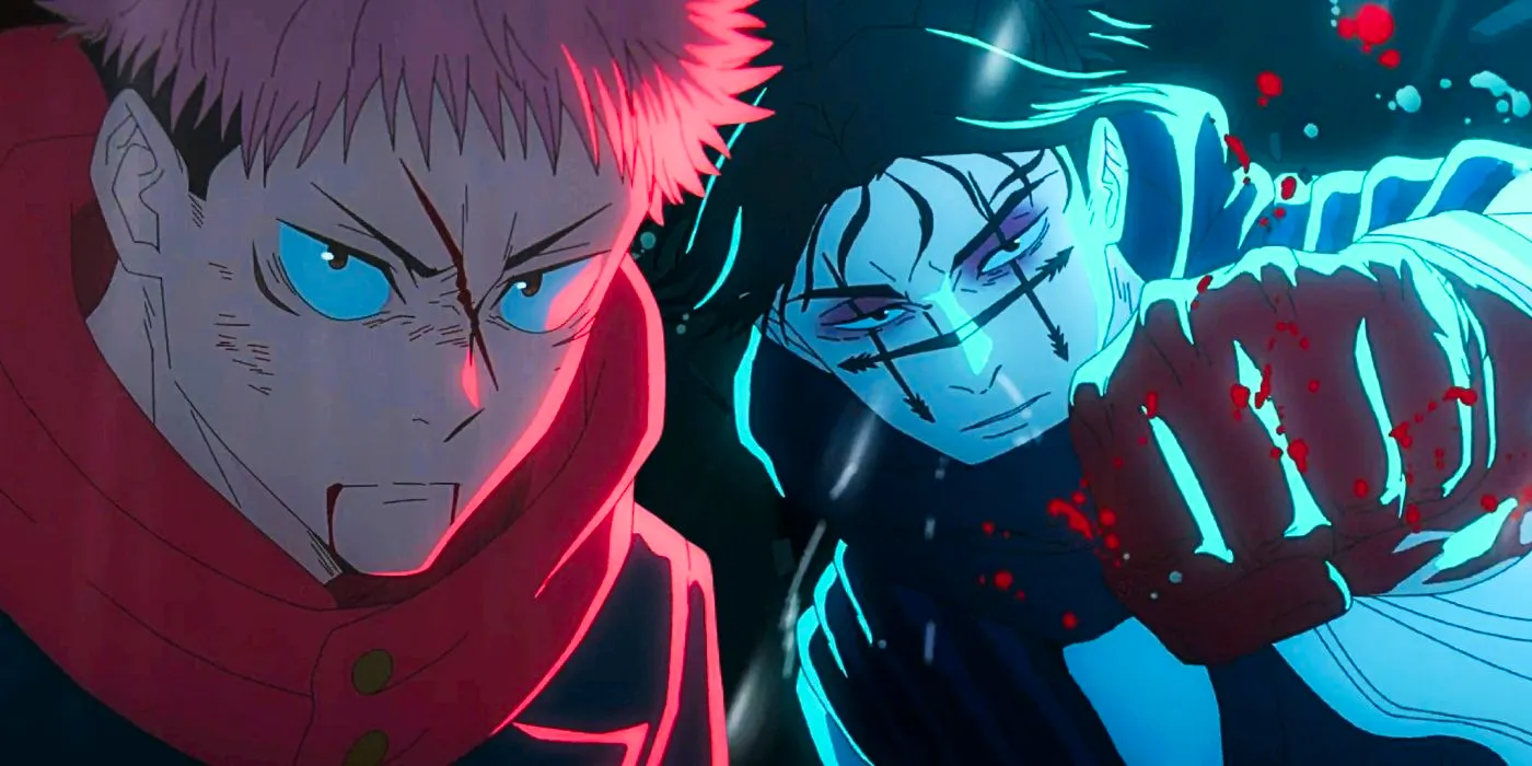 Yuji and Choso from Jujutsu Kaisen during their fight at Shibuya Image