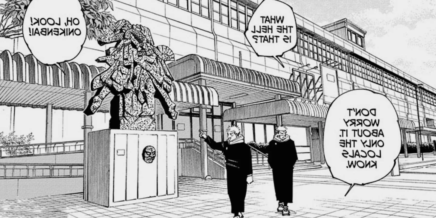 Yuji takes Sukuna on a tour of Sendai in Jujutsu Kaisen Image