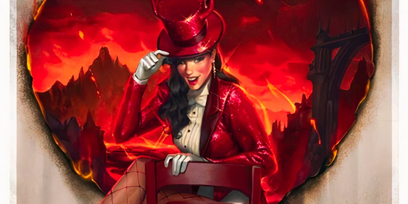 Zatanna Bring the House Down #5 red costume cover feature Image