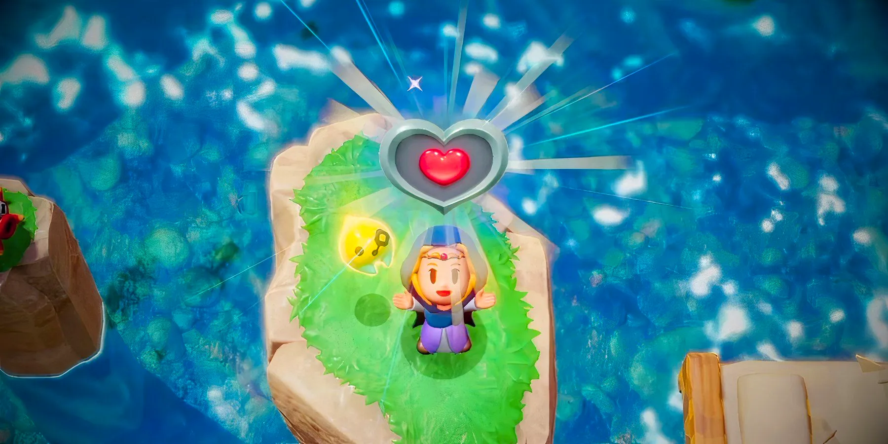 Zelda Holding a Piece of Heart in The Legend of Zelda: Echoes of Wisdom. Image