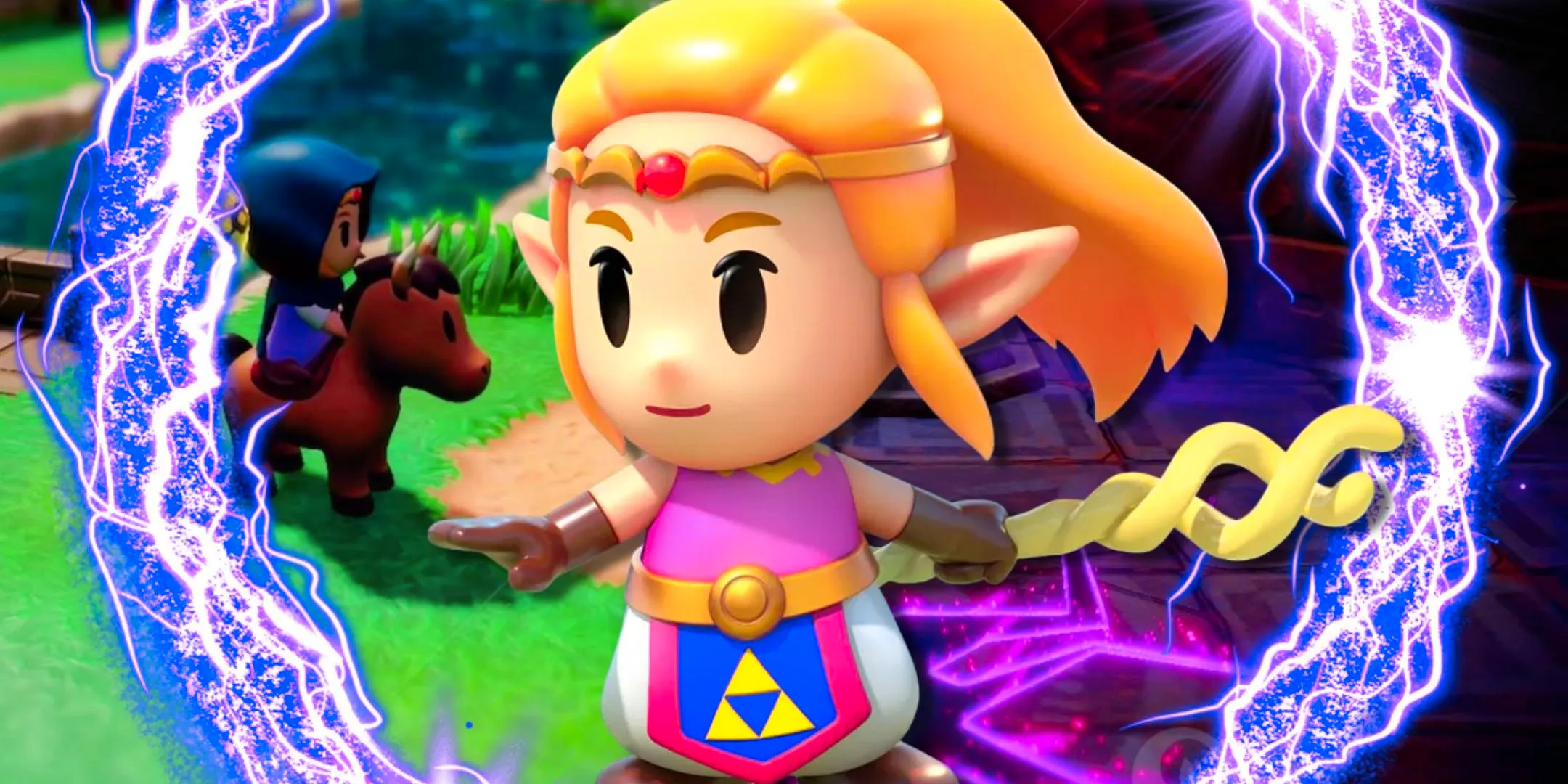 Zelda holding a staff in The Legend of Zelda: Echoes of Wisdom. Image