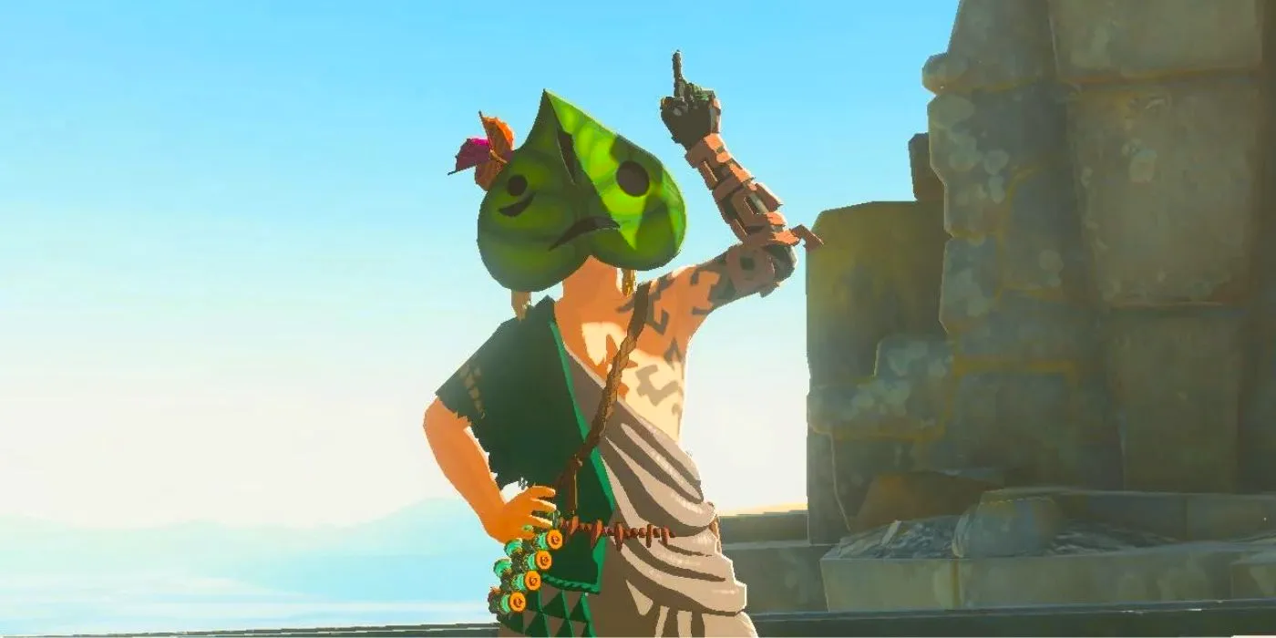 Zelda Korok Mask In TOTK Image