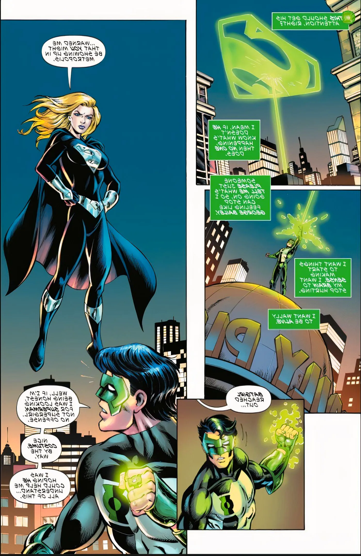 Zero Hour Special #1 Supergirl black costume Image