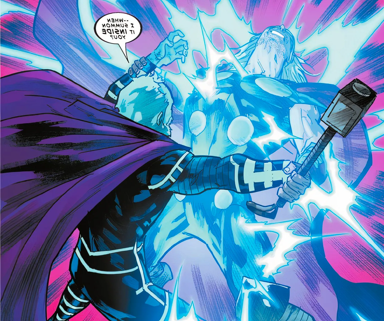 Zeus Summoning Lightning within Thor Marvel Image