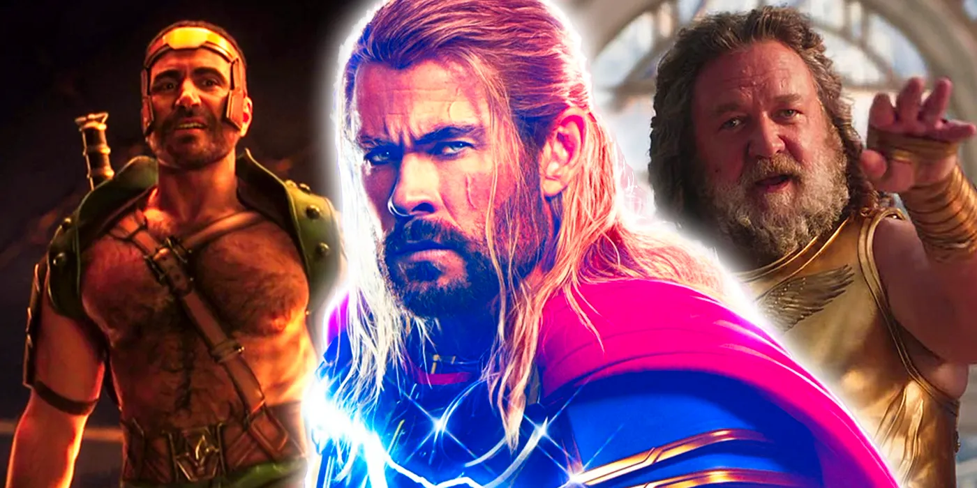 zeus thor and hercules in thor love and thunder Image