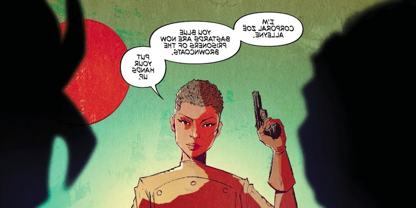 Zoe meets Mal in Firefly Malcolm Reynolds Year One #1 Image