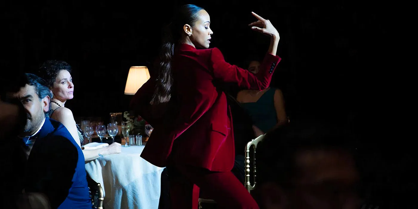 Zoe Saldana dancing in Emilia Perez Image