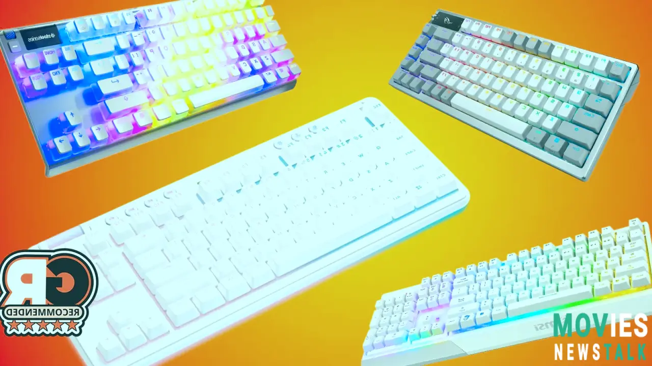 BEST White Gaming Keyboards 2024!  RGB, Mechanical, Wireless – Top Picks & Buyer's Guide! Main Image