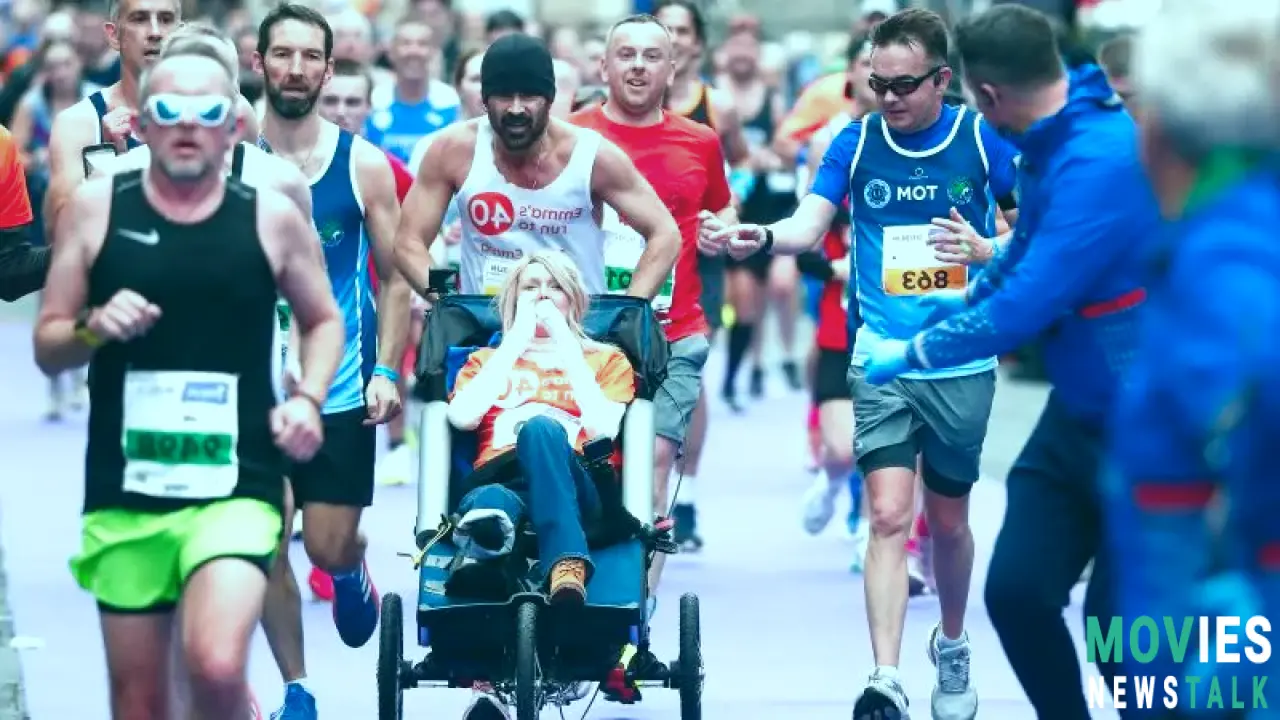 Colin Farrell Runs Marathon, PUSHING Friend with Rare Disease!  Heartwarming Story Will Leave You SPEECHLESS! Main Image