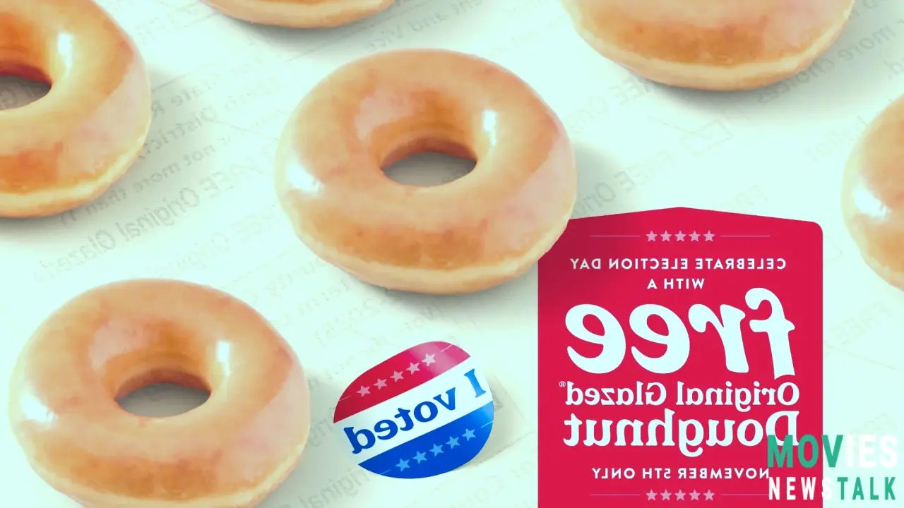 Election Day 2024: FREE Krispy Kreme Doughnuts + HUGE Discounts!  Best Deals & Freebies for Voters! Main Image