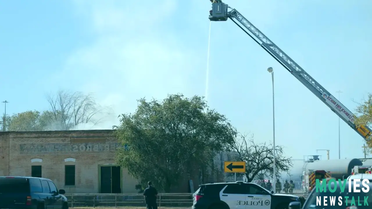 Massive Downtown Lubbock Fire! Roof COLLAPSE, Heavy Flames!  Cause Under Investigation! Main Image