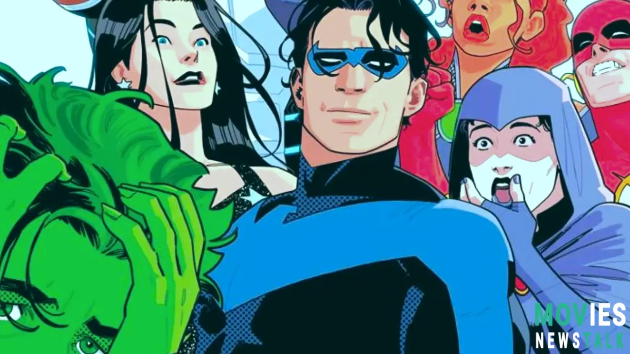 Nightwing Honors Titans Replacing Justice League in Comedy Cosplay. Main Image