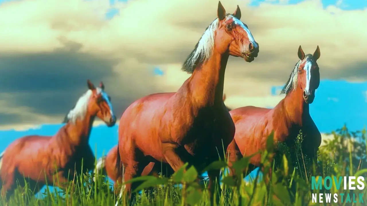 Player of Red Dead Redemption 2 finds a horse with changed hue and breed. Main Image