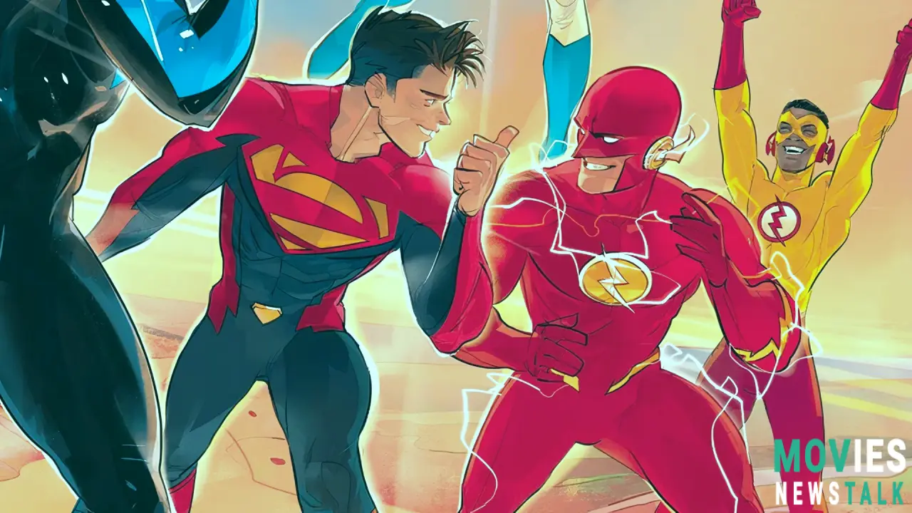 Superman Against Flash Race Gets Next-Gen Update in New Art - Wally West vs. Jon Kent!. Main Image