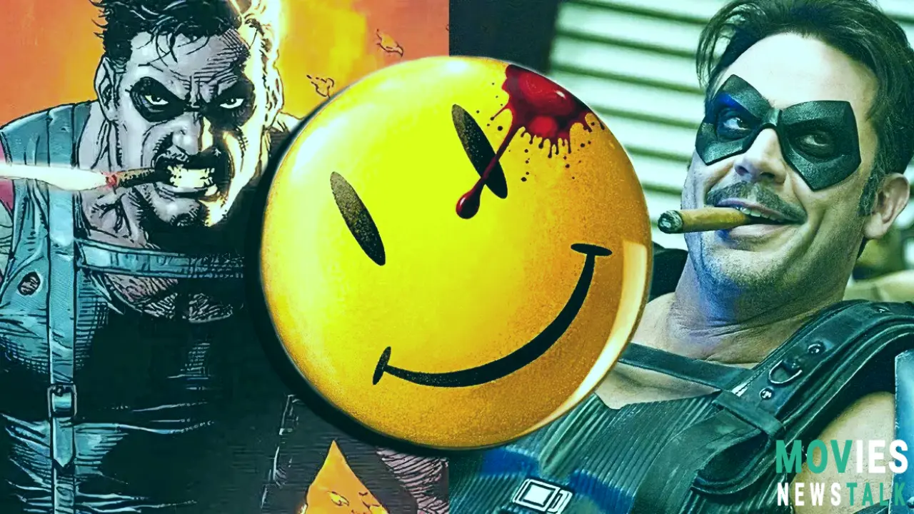 The Smiley Button of Watchmen receives a dark comedic cosplay twist. Main Image