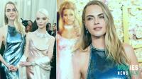 Cara Delevingne's Golden Globes Look: Gucci Fashion & Romy and Michele Vibes