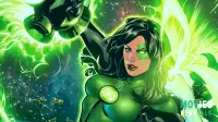 Jessica Cruz lets Mind-Melting Battle Axe Construct flourish in Green Lantern Cosplay.