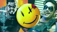 The Smiley Button of Watchmen receives a dark comedic cosplay twist.