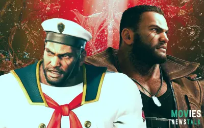 Barret's costumes in FF7 Rebirth include Square Enix, Inclusivity, and Swimsuits.