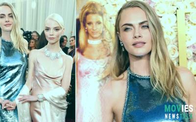 Cara Delevingne's Golden Globes Look: Gucci Fashion & Romy and Michele Vibes