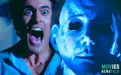 Evil Dead vs. Halloween Crossover Art: Ash Williams vs. Michael Myers!