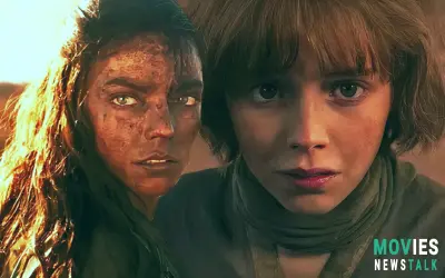 Groundbreaking CGI reveal from Furiosa show Anya Taylor-Joy and Young Actress merging faces.