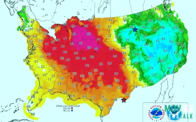 Wildfire Danger Soars!  Record Heat + Strong Winds Fuel Major Risk Across Central & Eastern US!