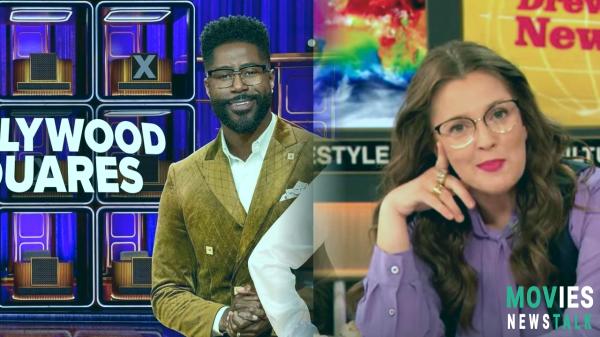 Nate Burleson's Hollywood Takeover: NFL Star Hosts Drew Barrymore on 'Squares'