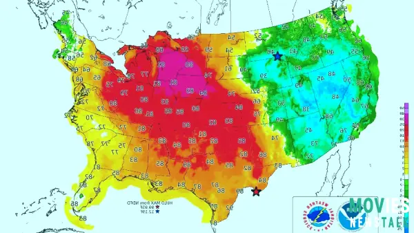 Wildfire Danger Soars!  Record Heat + Strong Winds Fuel Major Risk Across Central & Eastern US!