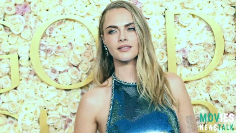 Cara Delevingne's Golden Globes Look: Gucci Fashion & Romy and Michele Vibes image 4 