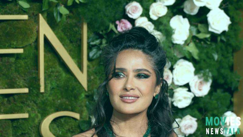 Salma Hayek's Golden Globes: Gray Hair, Gucci Gown, and Emerald Glam | Age-Defying Beauty image 3 